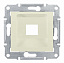 Адаптер для 1 коннектора RJ45, rdm, кат. 5е, кат. 6, utp (бежевый) Sedna Schneider Electric. Вид 1.