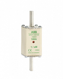 Предохранитель OFAF1aM16 16A тип аМ размер1, до 500В ABB. Вид 1
