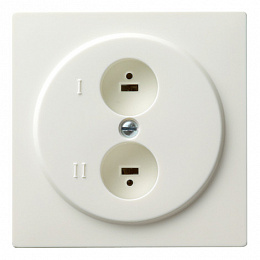 Розетка стереогромкоговорителя (белый) S-Color Gira. Вид 1