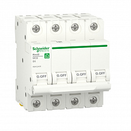 Автоматический выключатель 4-полюсный (АВ) B 6А 6кA Schneider Electric. Вид 1