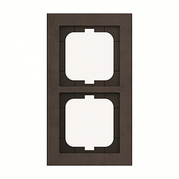 1722-243 Рамка 2-постовая (richlite брауни) Axcent ABB. Вид 1