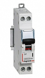 DX3 Автоматический выключатель 1P+N 2A 10kA (хар-ка B) Legrand. Вид 1