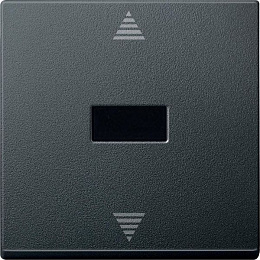 Накладка электр. для жалюзей с tele,антрацит Merten Schneider Electric. Вид 1