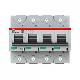 S804P B125 Автоматический выключатель 4-полюсный, 125A, 50kA (хар-ка B) ABB. Вид 1