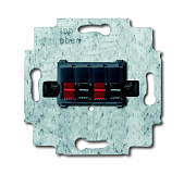 248/05-101 Розетка для громкоговор.,4-р.,чёрный ABB