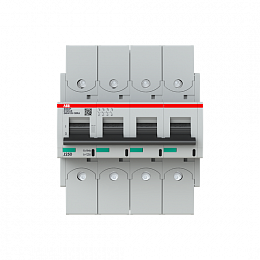S804P D125 R Автоматический выключатель, 4-полюсный, 125А, 50kA, с кольцевой клеммой (хар-ка D) ABB. Вид 1