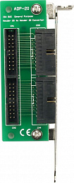 Переходная плата с 4 разъемами IDC-20 для слота ISA ICP DAS. Вид 1
