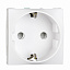 Розетка 2Р+Е со шторками, 250В (белый) Schneider Electric. Вид 1.