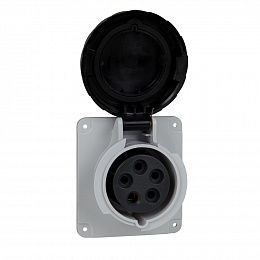 Розетка панельная бстр 32а 3P-N-E 480-500 IP67 Schneider Electric. Вид 1