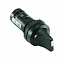 C2SS1-10B-20 Переключатель 2-х позиционный черный 2НО (45 градусов) с фиксацией (черное декор. кольцо) АВВ. Вид 1.
