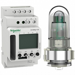 Суммеречный выключатель IC100kp+ 2С прогр.c улич.дат,2вых,под-ка BT модуля (excluded) Schneider Electric. Вид 1