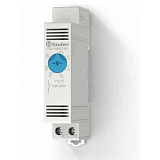 7T Щитовой термостат для включения охлаждения, диапазон температур 0…+60°C, 1NO, 10A, IP20 Finder