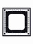 1721-276-500 Рамка 1-постовая (металл титан) Axcent ABB. Вид 4.