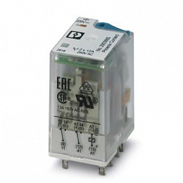 REL-IR2/LDP-220DC/2X21 Одиночное реле с 2-мя переключающими контактами 220В DC Phoenix Contact. Вид 1