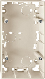 Корпус для открытого монтажа, 2-постовый, sd (бежевый) Merten Schneider Electric. Вид 1