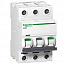 iC60H 3P 10А Автоматический выключатель 3-полюсный, 10А, 10кА (хар-ка C) Schneider Electric. Вид 1.