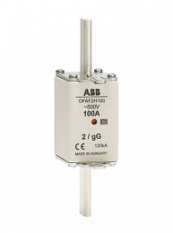 Предохранитель OFAF2H40 40A тип gG размер2, до 500В ABB. Вид 1