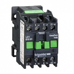 Контактор 3-х полюсный 12A, 110B, AC, 1НЗ Schneider Electric. Вид 1