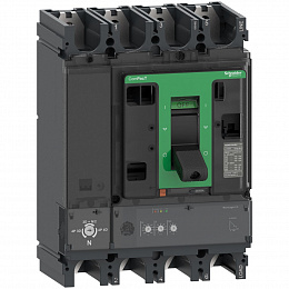 NSX630H 4P4D MIC.2.3 630 Автоматический выключатель 4-полюсный, 630А, 70kA Schneider Electric. Вид 1
