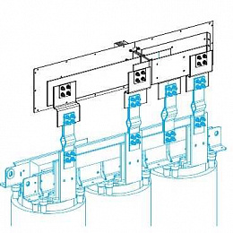 Вводный блок для сухих транс. n5, 3l+pe, cu, 5000а Schneider Electric. Вид 1