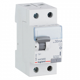 TX3 Блок утечки тока (УЗО) 2-полюсный, 63A, 30mA, тип АC Legrand. Вид 1