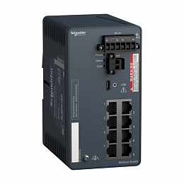 Коммутатор управляемый Modicon, 8TX, защищенный Schneider Electric. Вид 1