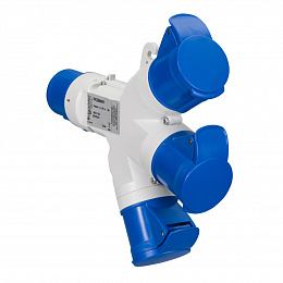 Двойной разветвитель 3 16a IP44 220v 2pt50 e 60 Schneider Electric. Вид 1