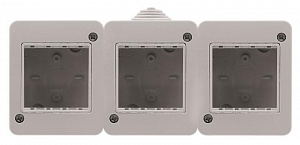 N3293 Коробка для открытой установки на 6 модулей, серия Zenit/Stylo ABB. Вид 1