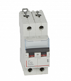 DX3 Автоматический выключатель 2-полюсный 10A 16kA (хар-ка C) Legrand. Вид 1