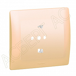 Розетка 2К+З с лицевой панелью (dark bronze) Galea Life Legrand. Вид 1