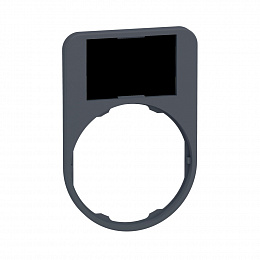 Держатель маркировки черный/красный 30х50 мм, заподлицо, пластик Schneider Electric. Вид 1