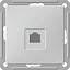 Механизм компьютерной розетки с/у,RJ45 кат.5E (белый) Wessen 59 Systeme Electric. Вид 1.