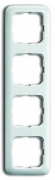 2514-214-500 Рамка 4-постовая, серия Reflex SI, цвет альпийский белый ABB. Вид 1