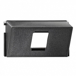 Вставка для Modular Jack//Western Jack AMP//Radiall одинарная (черный) Gira. Вид 1