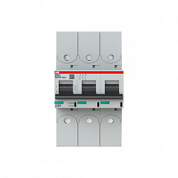 S803P B100 R Автоматический выключатель, 3-полюсный, 100А, 50kA, с кольцевой клеммой (хар-ка B) ABB. Вид 1