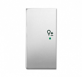 SRD-2-L-866 Клавиша двойная левая free@home, светорегулятор, future, сталь ABB. Вид 1