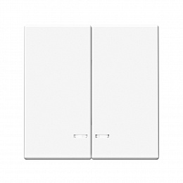 Выключатель 2-кл. с подсветкой, сх.5а, 10АХ, механизм (белый) ARTGALLERY Systeme Electric. Вид 1