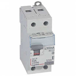 DX3 Блок утечки тока (УЗО) 2-полюсный, 63A, 300mA, тип АC, S Legrand. Вид 1