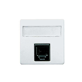 2217 BМ TF розетка 2 мод 4 конт RJ 11 слоновая кость Stylo  ABB