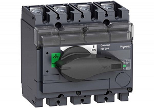 Выключатель-разъединитель Compact INV160, 4P, 160А (с черной ручкой) Schneider Electric. Вид 1