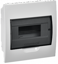 Бокс ЩРВ-П-8 модулей встр. пластик IP41 GENERICA ИЭК. Вид 1