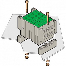 ENT  Набор KEM-1 для монтажа в панель клеммных блоков иного исполнени я TYCO. Вид 1
