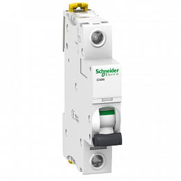 iC60N 1P 40А Автоматический выключатель 1-полюсный, 40А, 6кА (хар-ка B) Schneider Electric. Вид 1