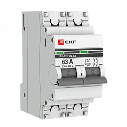 ВН-63 Выключатель нагрузки 2-полюсный, 63А EKF. Вид 1