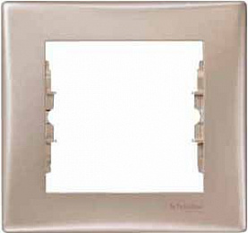 Рамка 1-постовая (титан) Sedna Schneider Electric. Вид 1