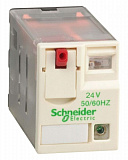 Промежуточное реле 2 ПК со светодиодом (~24B AC) Schneider Electric