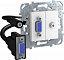 Розетка HD15+minijack (белый) Unica Schneider Electric. Вид 1.