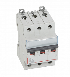 DX3 Автоматический выключатель 3-полюсный B32A 16kA (хар-ка B) Legrand. Вид 1