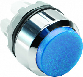 MP3-20L Кнопка синяя без подсветки без фиксации (только корпус) ABB. Вид 1