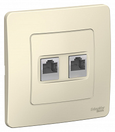Розетка RJ45 компьютерная, С/У, (бежевый) Blanca Systeme Electric. Вид 1